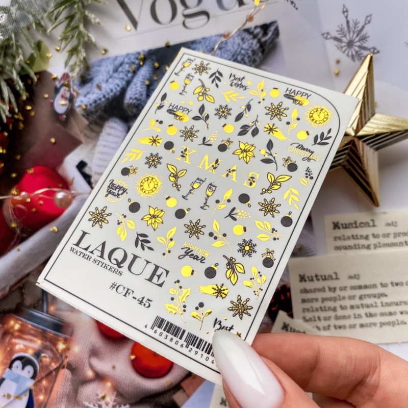 Sticker Design CF-45 (Wasserlsliche Aufkleber) von Laque Wintermotive