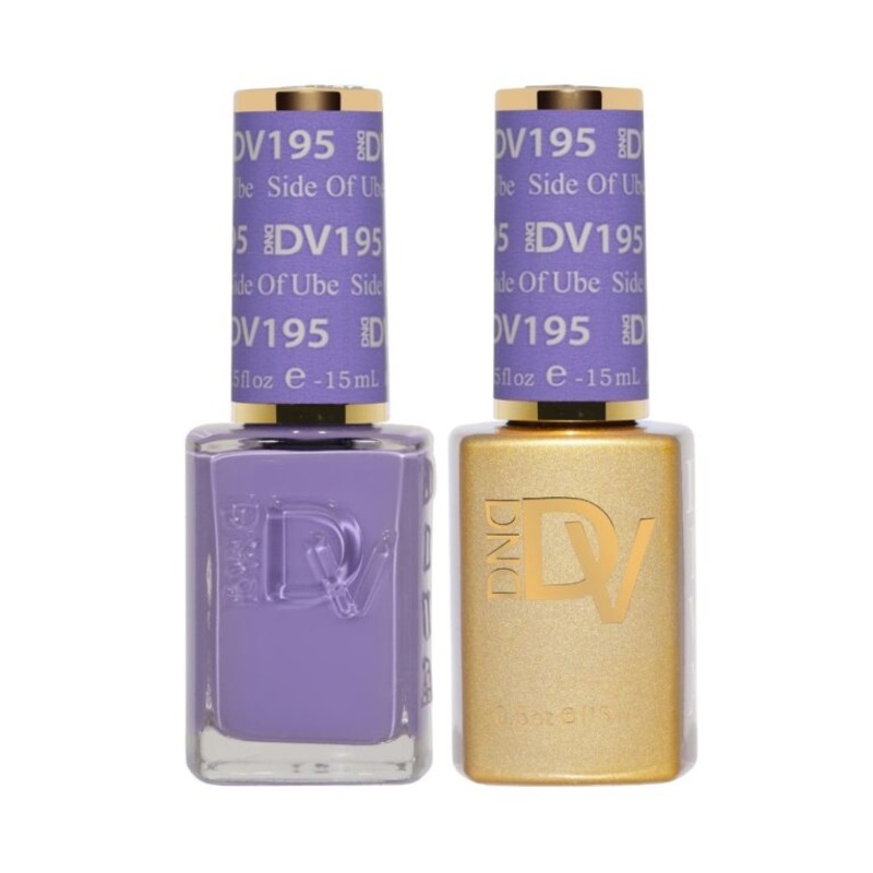 DND DV 195 SIDE OF UBE – DND Diva Gel Nail Polish Duo