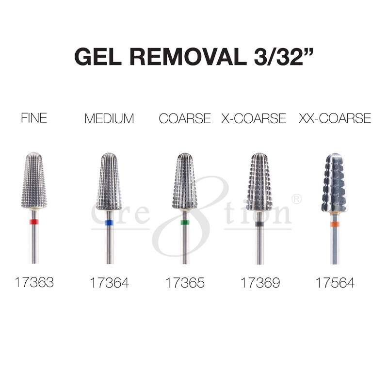 Cre8tion – Gel Removal – Nail Filing Bit – 3/32″ Fine