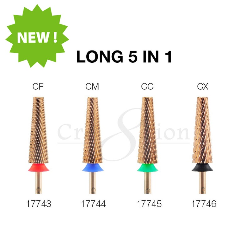 Cre8tion Nail Filing Bit Long 5 in 1 3/32″ CF