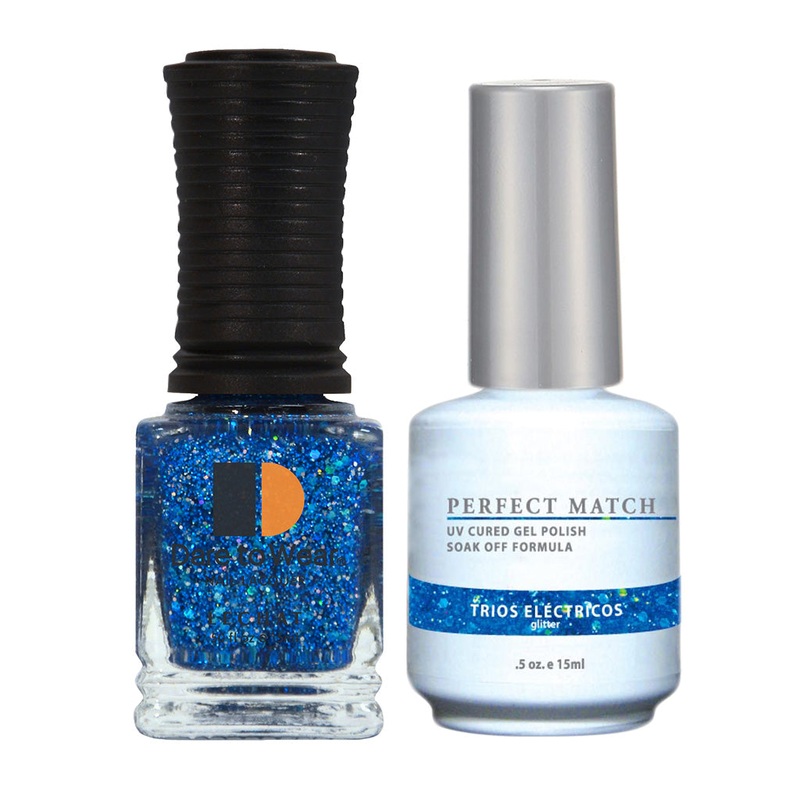 Lechat Perfect Match Gel & Lacquer-PMS90 Trios Electricos glitter